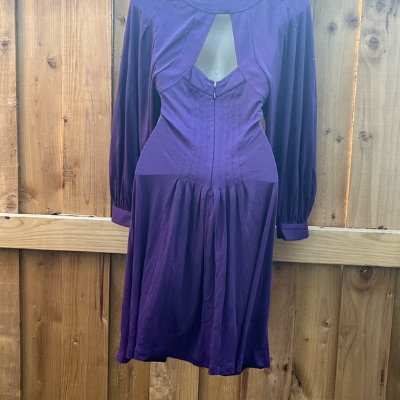 ⭐️ Bogo⭐️🦋 New Bcbg Max Sz XS purple bubble arm  A line dress - Picture 3 of 14